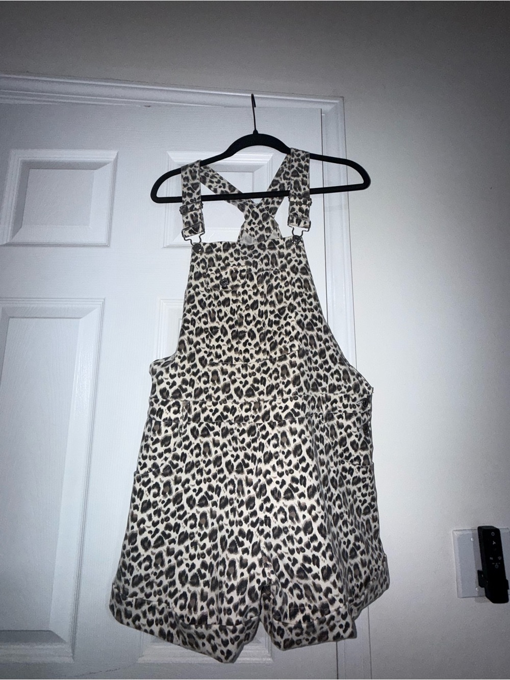 Bibi animal print short overalls